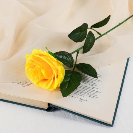 Artificial flowers "Gloria" 9x60 cm, yellow