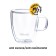 Mug with double walls Olivetti Vetro DWC11, 400 ml, transparent color
