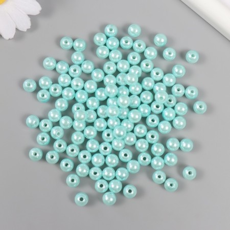 Set of beads "pearls" d 8 mm, 250 gr, blue