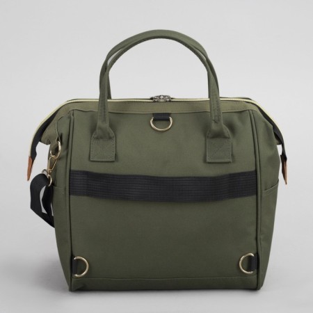 Bag-rug 2 in 1 on wheels 18 ", lightning department, external pocket, green color-8