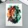 Black body tattoo with the color "lion" 21x15 cm
