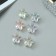 Hair crab "Avanti" (set 6 pcs) Flower, 2.2 cm, transparent