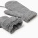 Baby mittens minku, gray color, 13.5 cm