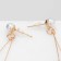 Hanging “pearls” cherries, d = 6, d = 8, d = 10, white color in gold