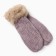 Female mittens, purple color, size 25