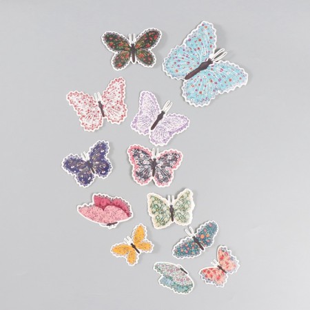 Butterflies cardboard "Flower. Tints" set 12 pcs h = 4-10 cm-2
