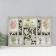 Photo frame plastic in 5 photos 10x15 cm "Panda on bamboo" Pale gold 32x47 cm