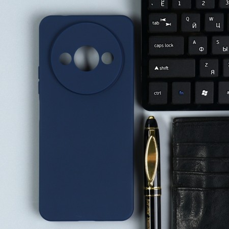 Borasco Mate case for Xiaomi Redmi A3, silicone, matte, blue-1