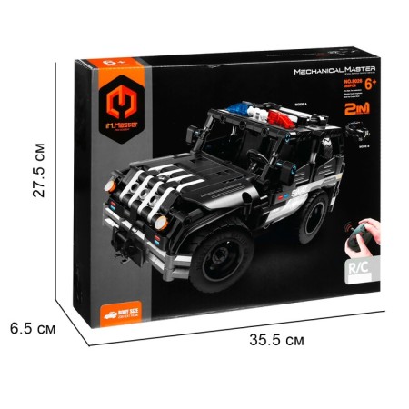 Designer Radio -controlled "Police jeep", 2 assembly options, 355 parts-4