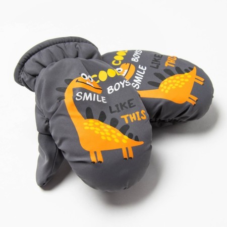 Baby mittens, black color, size 16 (8-10 years)