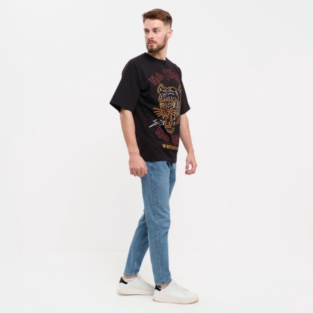 Men's T -shirt KAFTAN "No Regret", black, size 56-4