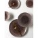 Porcelain deep -porcelain Natur Sand, 500 ml, D = 20 cm, brown color