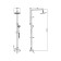 Shower column Bravat Opal C, with a shower mixer (upper shower of a round shape, completely chrome)