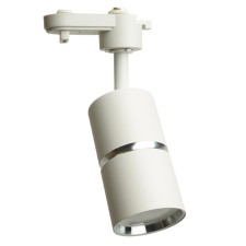 Snow -phase track lamp Feron AL178, IP40, GU10, 15 W, 55x55x175 mm, white color with silver