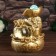 The desktop fountain from the network, the backlight "bag with gold coins" gold 21x15x12 cm