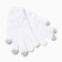 Female gloves, white color, size 18