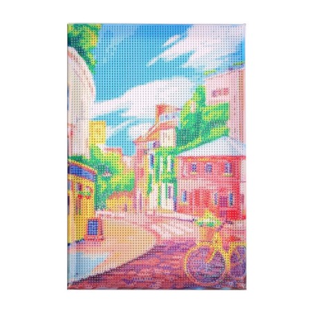 Diamond mosaic on a frame with full filling "Summer Day", 20 × 30 cm-1