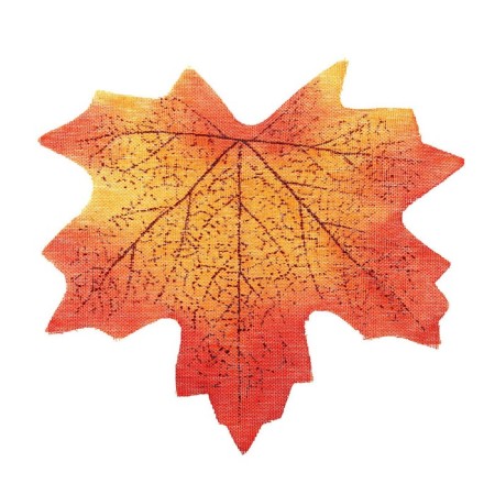 Decor "maple leaf", set of 50 pcs, red-orange color-2