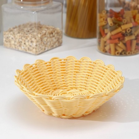 Basket for fruits and bread Vanilla, 17 × 17 × 6 cm-1