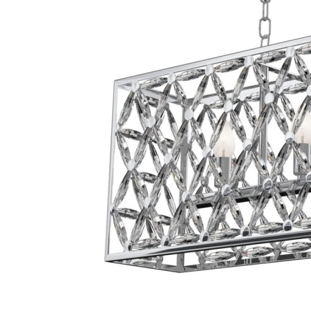 Suspension lamp Maytoni Mod069PL-04CH, E14, 4x60 W, 887x192x940 mm, Chrome-2