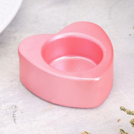 Small Climb "Small Heart. Marble" from gypsum, 7x3cm, pink-1