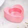 Small Climb "Small Heart. Marble" from gypsum, 7x3cm, pink