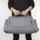 Sports bag with lightning, 3 outer pockets, color gray color