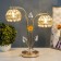 Broad lamp "Brid" 2xg4 35W gold 30x12x31 cm Risalux
