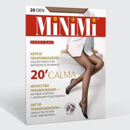 Women's tights minimi Calma 20 den 3d, tan color (Daino), size 5 (XL)