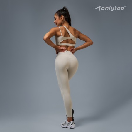 Sports legins, rr l, beige color