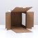 Confectionery packaging "Square", 2 windows, white, 24 x 24 x 26 cm