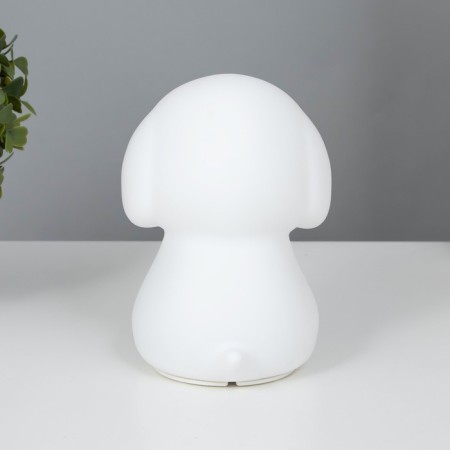 Night-mock "dog" LED from USB white 12x10x14 cm Risalux-10