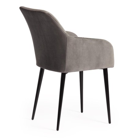 Bremo Mod chair. 708 fabric/metal, 58x55x83cm, gray 26/black-2