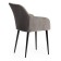 Bremo Mod chair. 708 fabric/metal, 58x55x83cm, gray 26/black