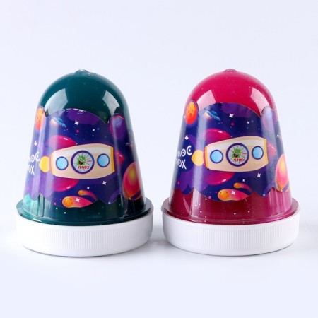 Slime "Cosmos", luminous, with sparkles, capsule 130 g., Assorted-4