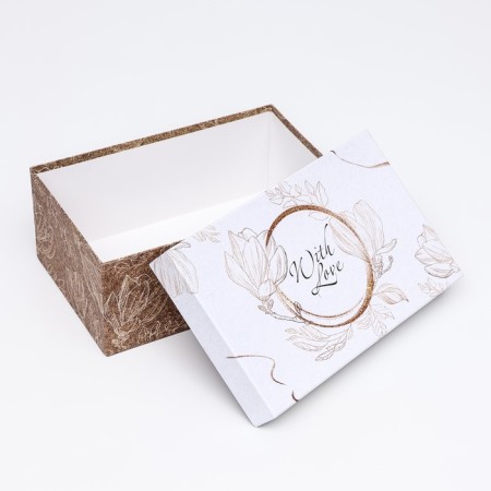 Gift box "with love", rectangular, 27 x 17 x 11 cm-5