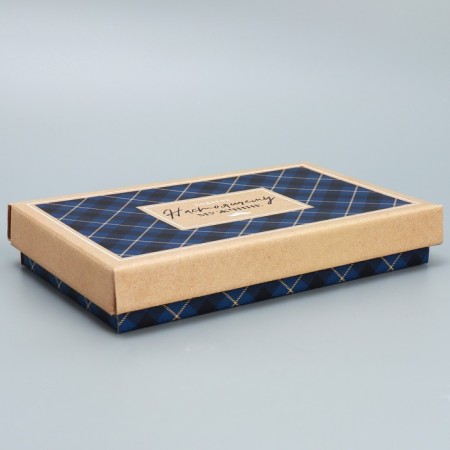 Gift folding box, packaging, “real man”, 25.5 x 15 x 4 cm-2