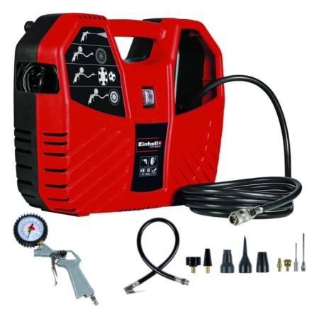 Compressor Einhell TC-Ac 180/8 of, 1100 watts, 8 bar, smile-2