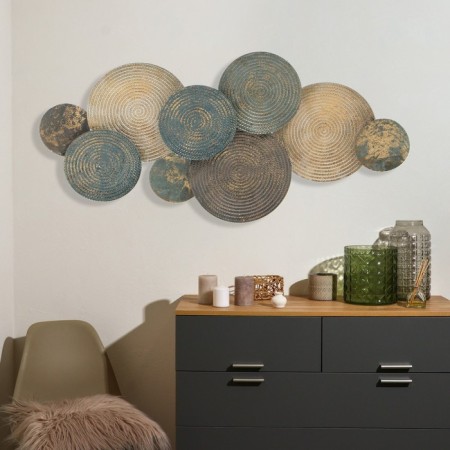 Decor Wall metal "Weaving" blue shades 56.5x7x114 cm