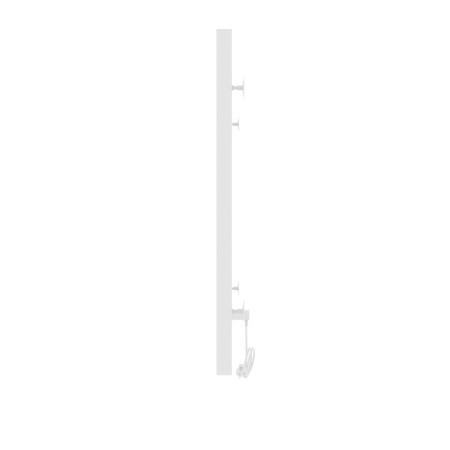 Two -heated towel rail Laris Felia CC6, 400x600 mm, 6 crossbars, left, white-4
