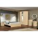 Venice 1 bedside table with 2 boxes, 400x390x486 mm, the color of the oak milk