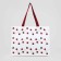 Household bag on the button, white color