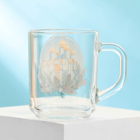 Glass mug "Merry Christmas!", 200 ml-2