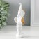 Polystone souvenir "Snowty angel with a horn with roses" 5.5x4x13.5 cm