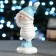 New Year's figure "Snowman with a snowball" 7x5x11cm