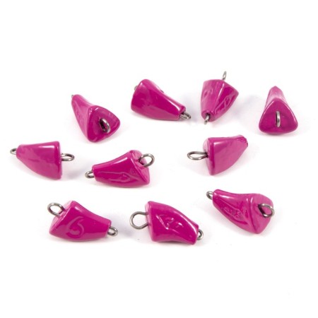 Cargo bullet-excentric stained collapsible Yaman 10 pcs., 6 g, purple