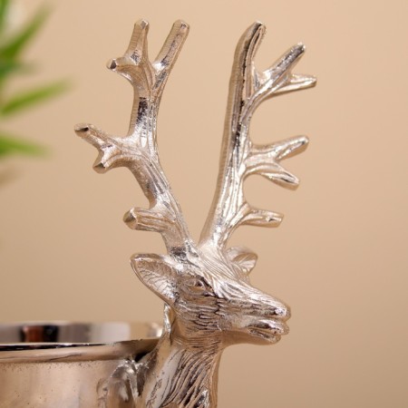 Vase "Deer" aluminum 26x16x20 cm-4