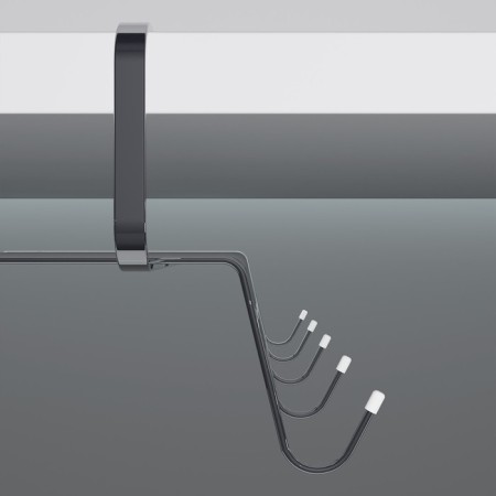 Holder for mugs suspended for 10 objects of the share, 29 × 14 × 8.5 cm, silver color-6