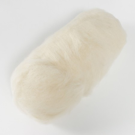 Fasting wool "cardoches" 100% half -toned wool 100g (001 harsh)-1