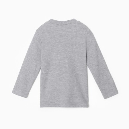 Longslit for a girl, color gray melange, height 98 cm-3